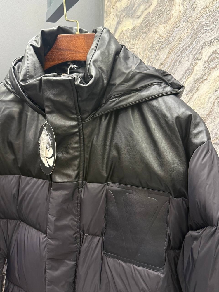 Outlet ürünü İthal Valentino Kaz Tüyü Şişme Mont (80462-Siyah)