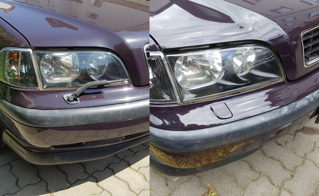 Volvo S40 V40 Far silecek kapağı SAĞ