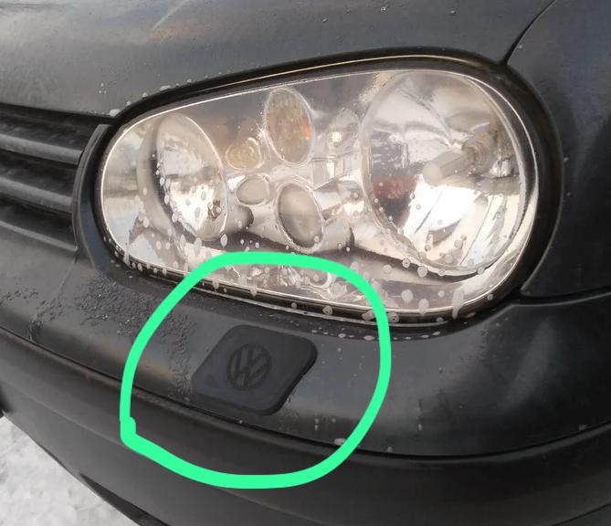 Golf 4 far altı yıkama kapakları