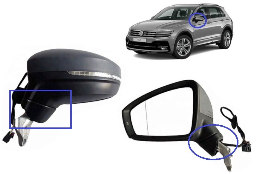 VW Tiguan Dikiz aynası Duy plastiği