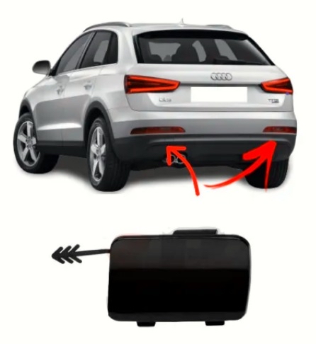 Audi Q3 2011-2016 Arka tampon çekme kapağı