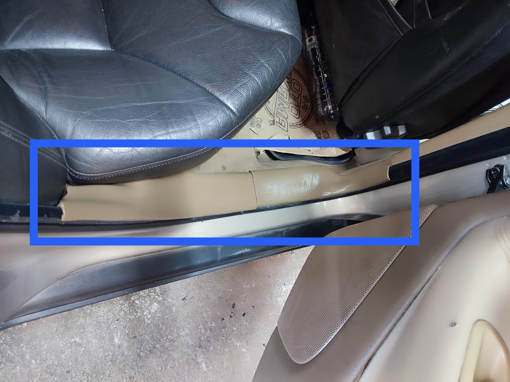 Volvo S60 2004 arka kapı eşik çıtası