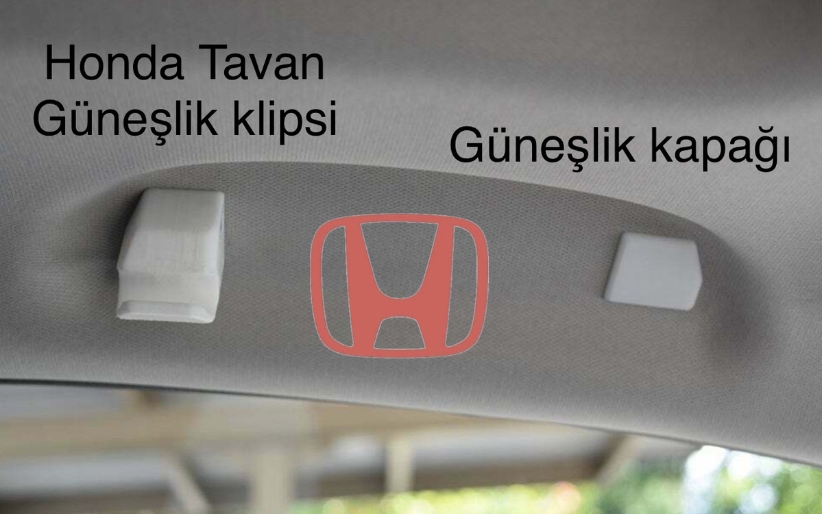 Honda Tavan Güneşlik klipsi