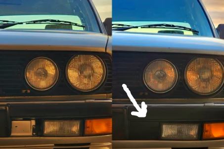 BMW E28 Sis lambası kapağı 51711888653 51711888654