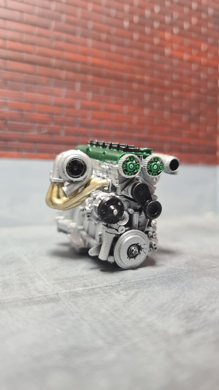 1/18 2JZ GTE Motor X-5 Green