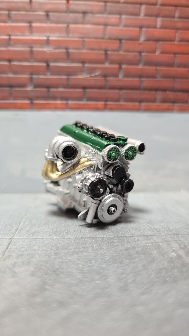 1/24 2JZ GTE Motor X-5 Green