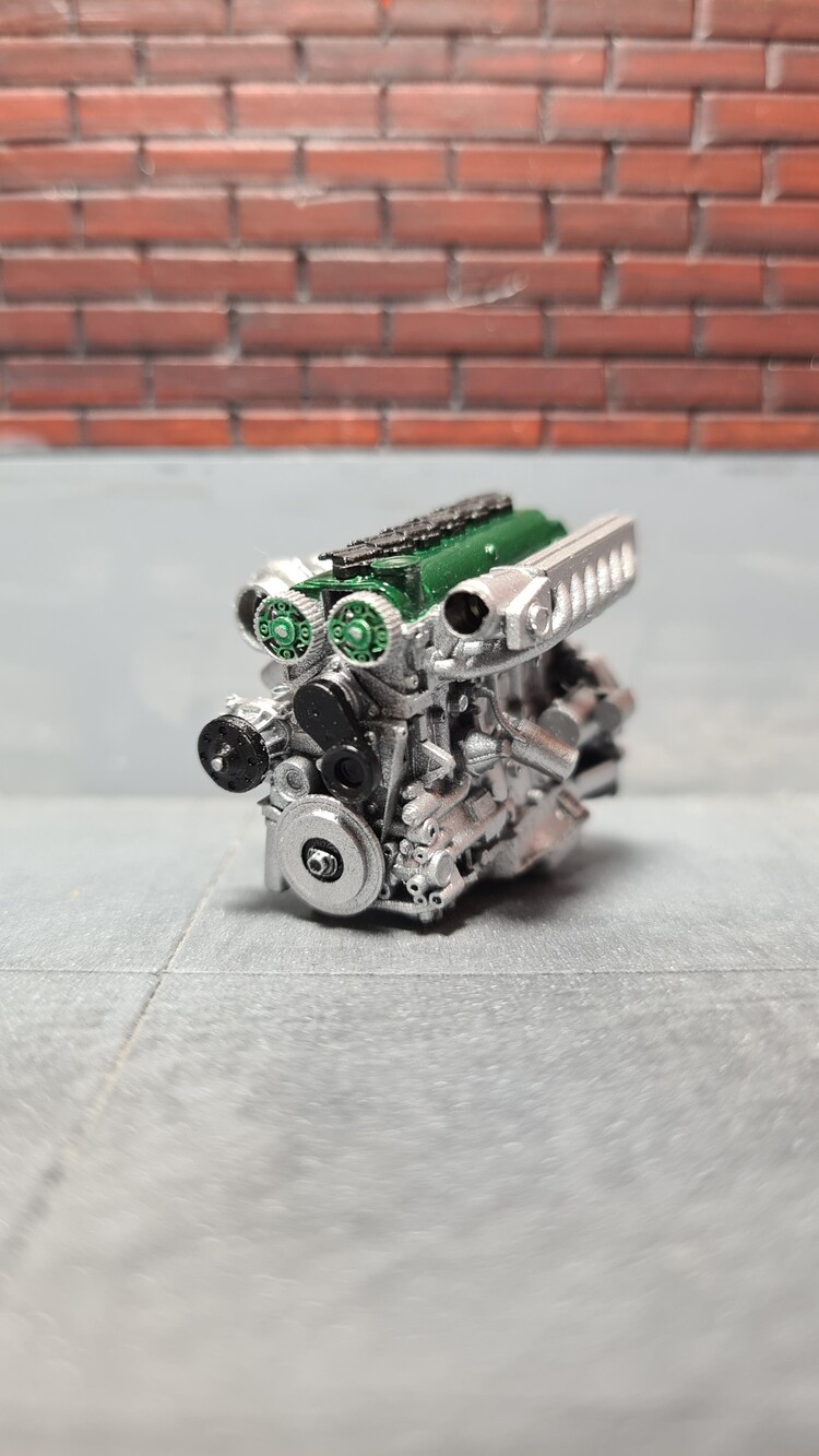 1/24 2JZ GTE Motor X-5 Green