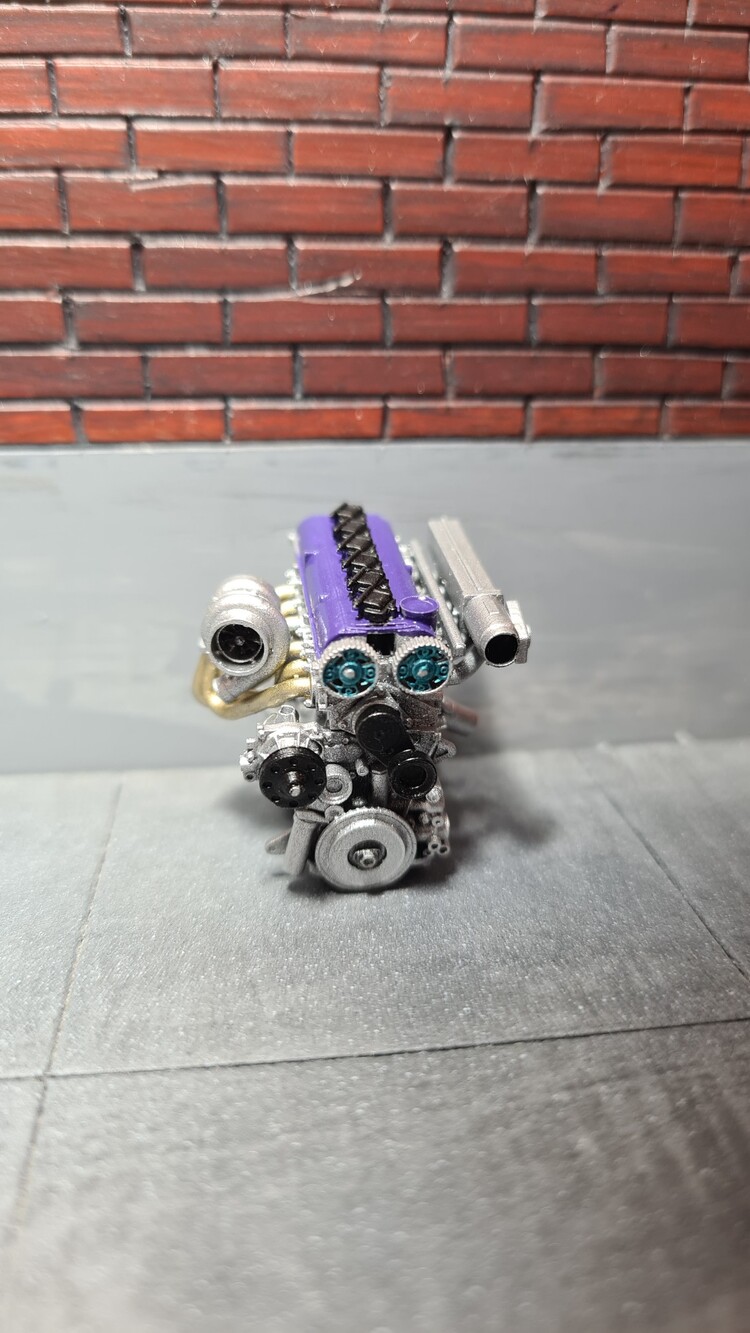 1/24 2JZ GTE Motor X-16 Purple