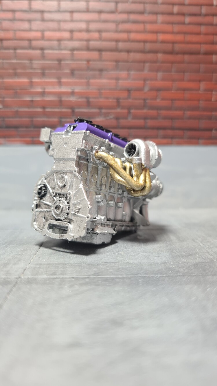 1/18 2JZ GTE Motor X-16 Purple