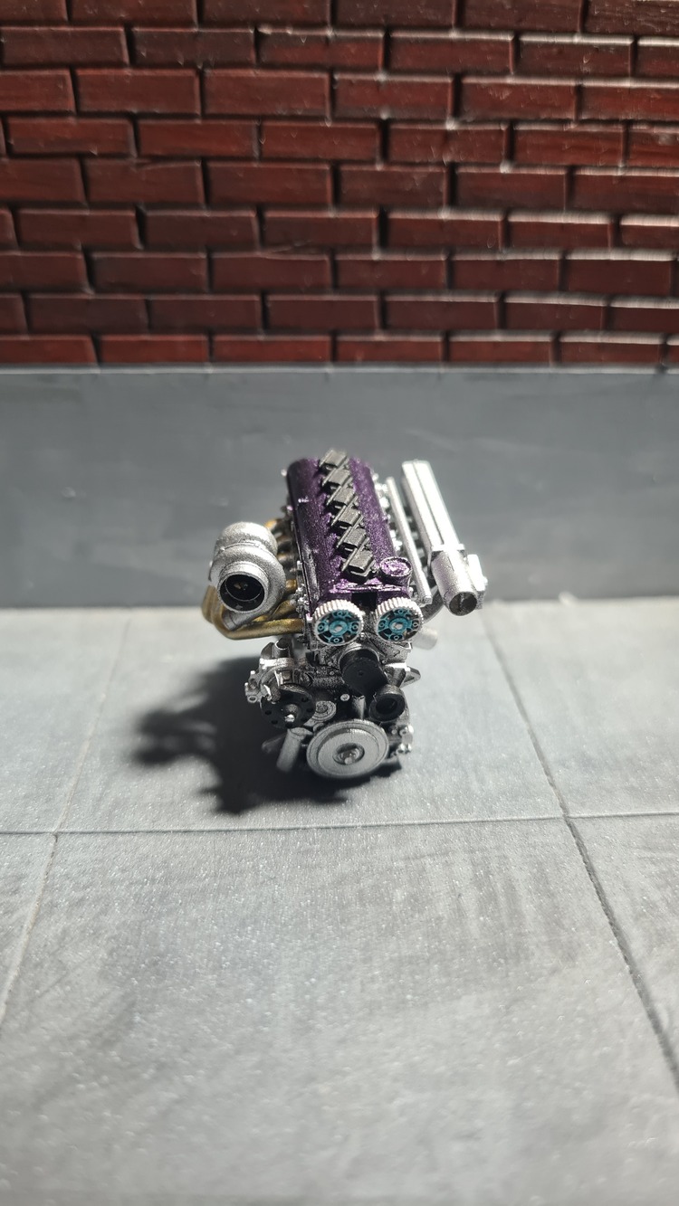 1/24 2JZ GTE Motor 7139 Koyu Orkide