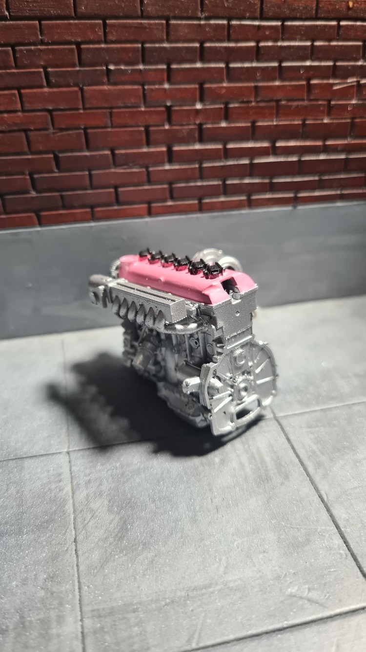 1/18 2JZ GTE Motor H19 Pink
