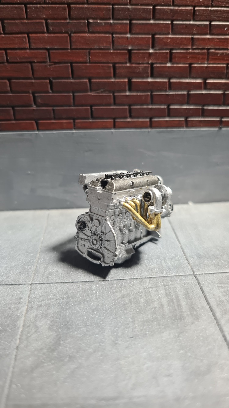 1/24 2JZ GTE Motor XF-56 Metallic Grey