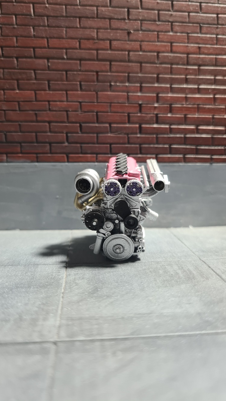 1/18 2JZ GTE Motor H19 Pink