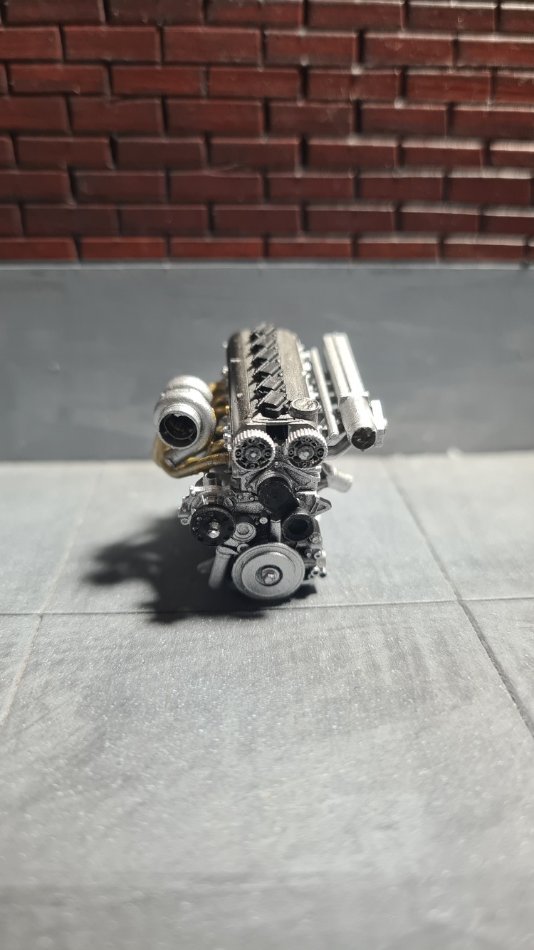 1/24 2JZ GTE Motor XF-56 Metallic Grey
