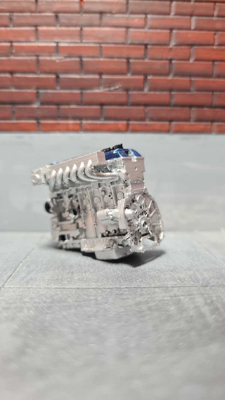 1/24 2JZ GTE Motor X-13 Metallic Blue