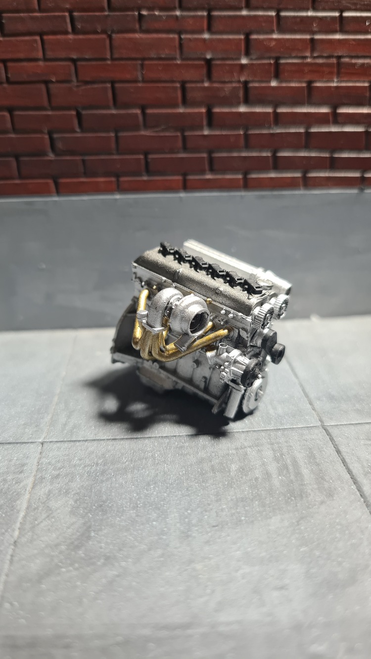 1/24 2JZ GTE Motor XF-56 Metallic Grey