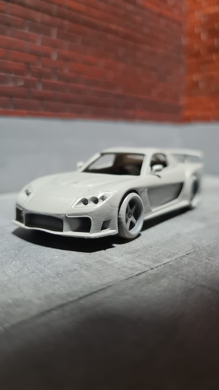 1/64 Hotwheels Mazda Rx-7 Veilside Dönüşüm Kiti