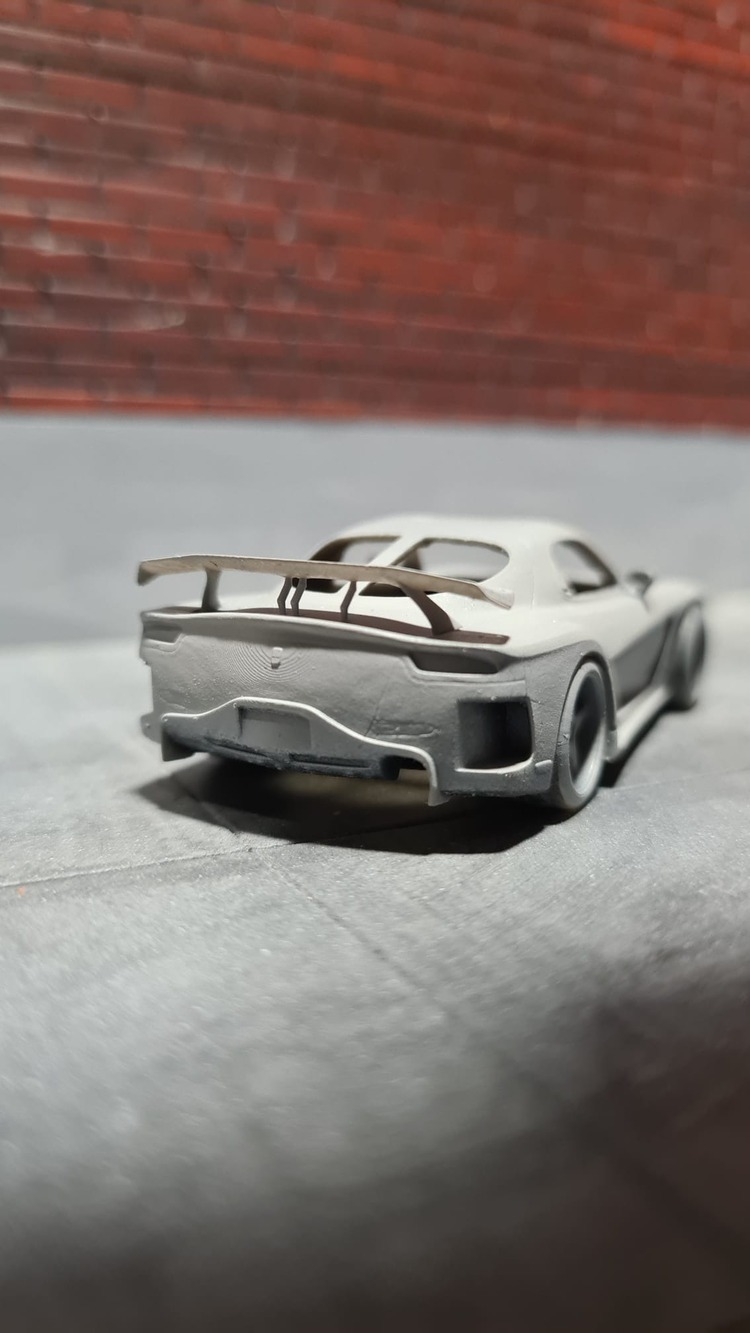 1/64 Hotwheels Mazda Rx-7 Veilside Dönüşüm Kiti