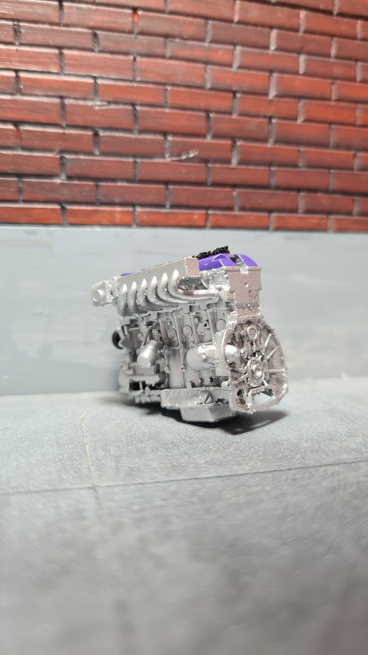 1/24 2JZ GTE Motor X-16 Purple