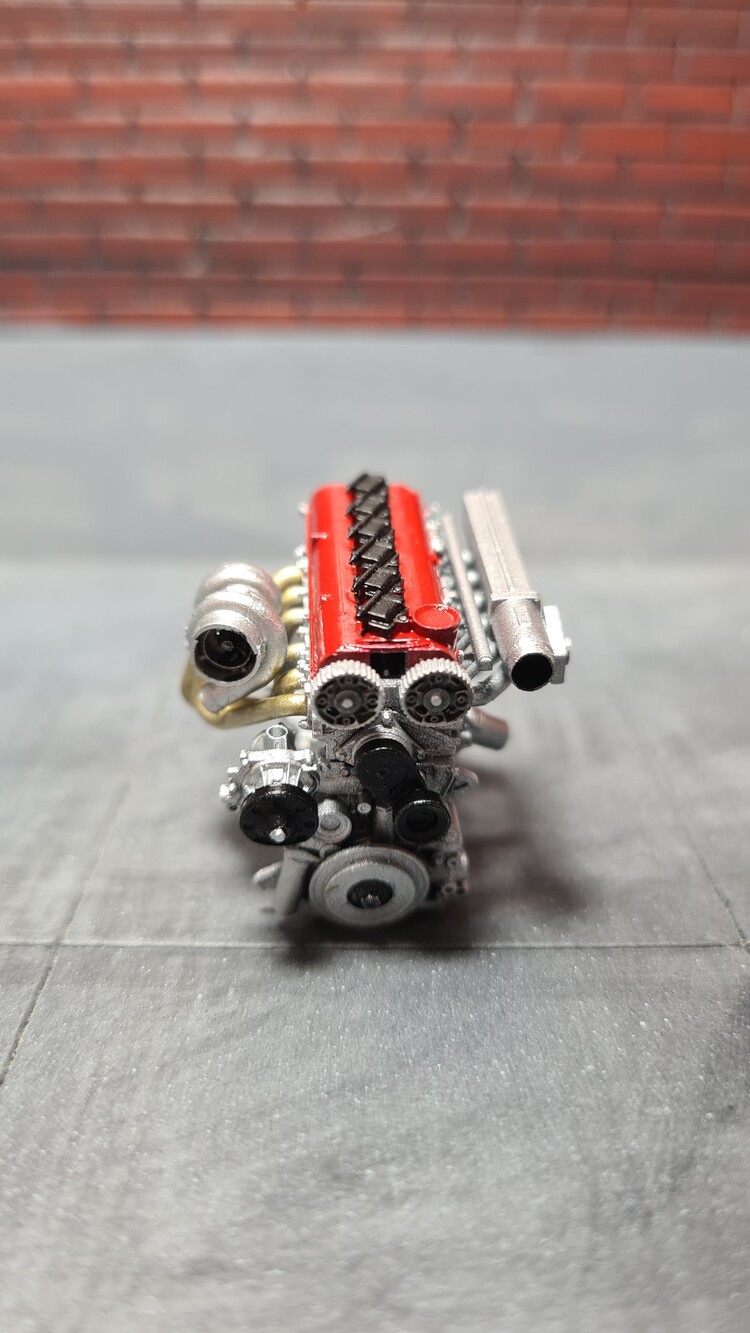 1/24 2JZ GTE Motor X-7 Red