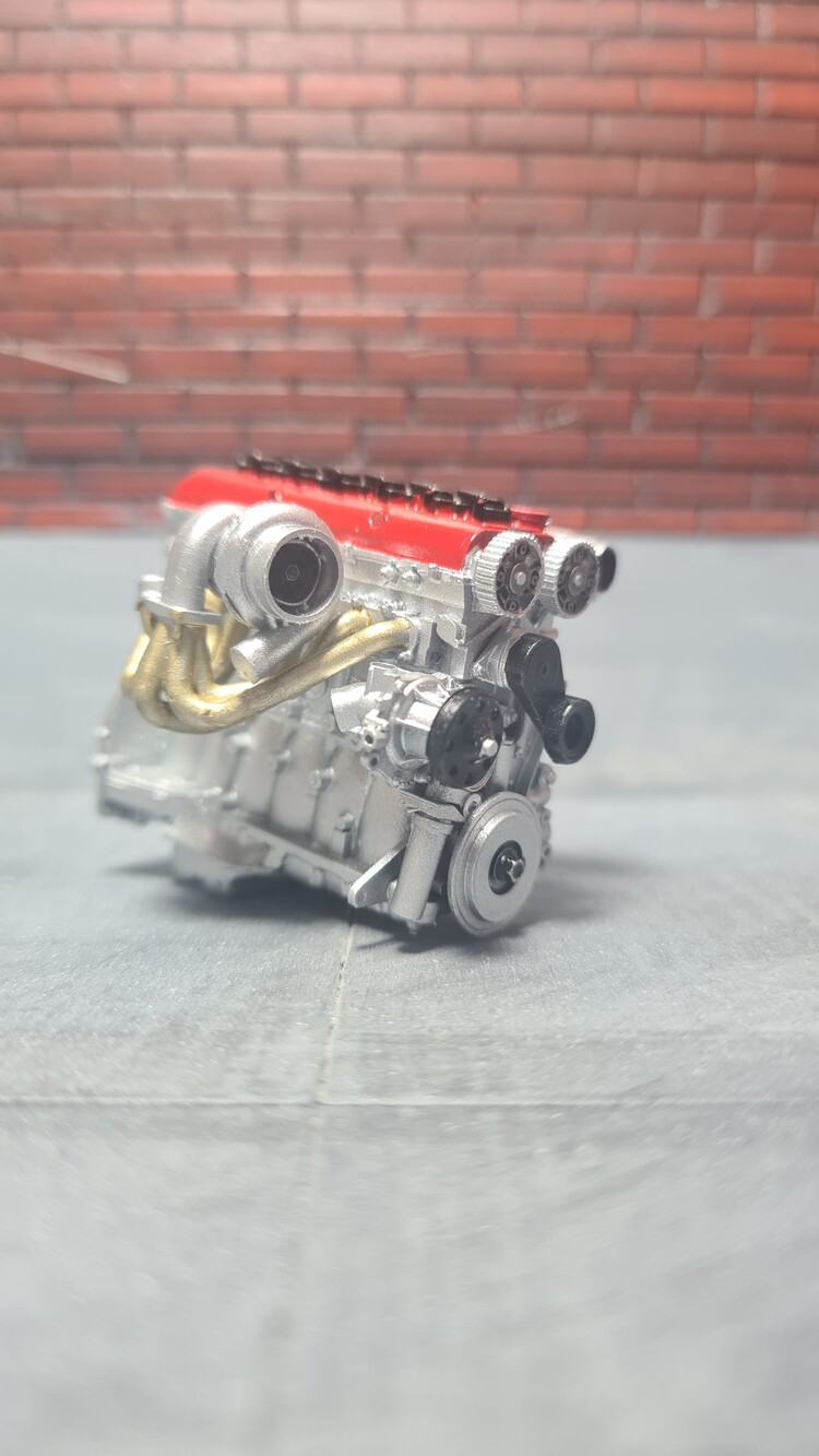 1/18 2JZ GTE Motor X-7 Red