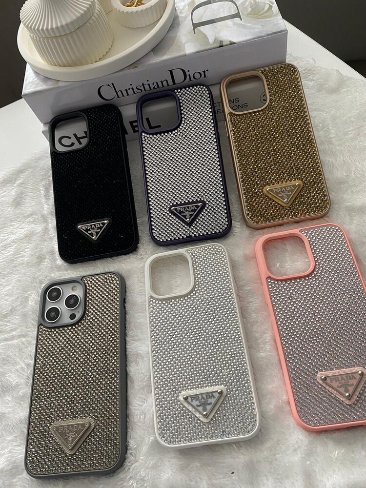İphone Prada Taşlı Kılıf