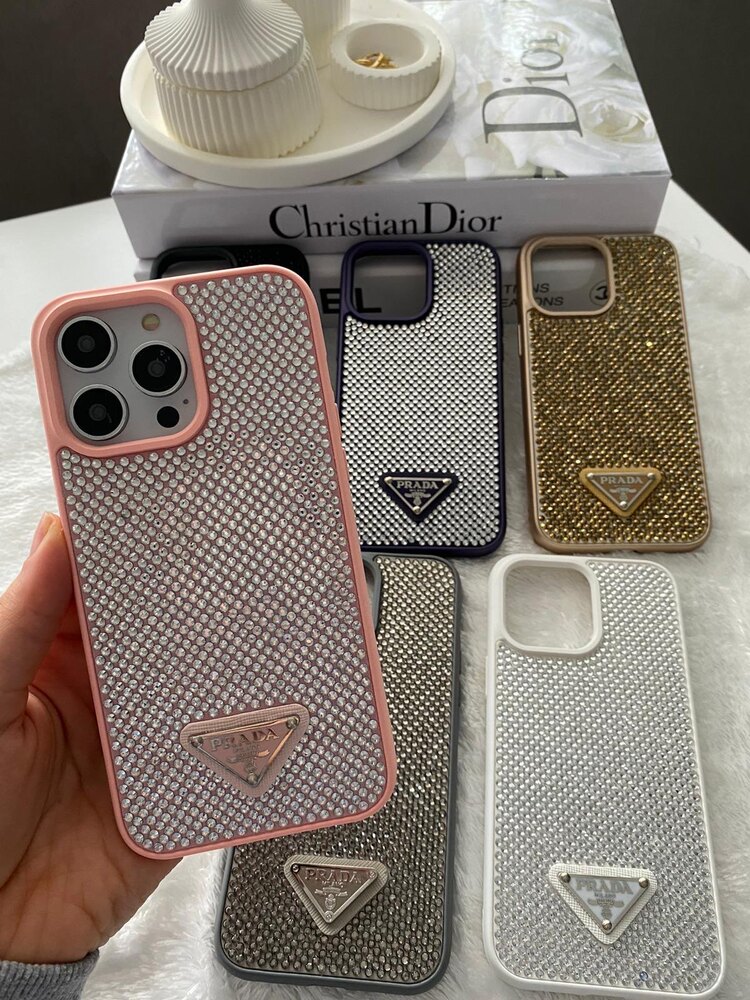 İphone Prada Taşlı Kılıf
