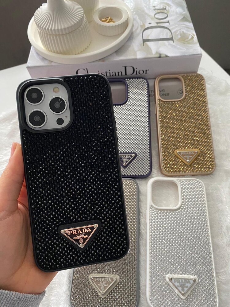 İphone Prada Taşlı Kılıf