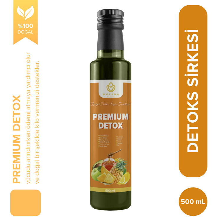  PREMIUM DETOX 500 ml - Kilo Vermeye Ve Ödem Atmaya Yardımcı Detoks Sirkesi