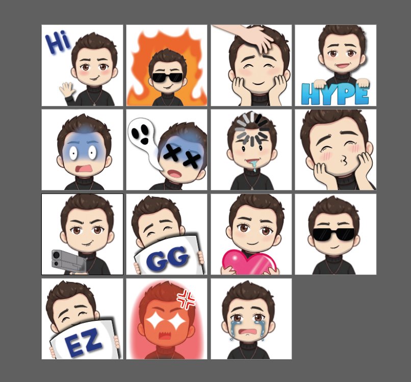 15 li Emote seti