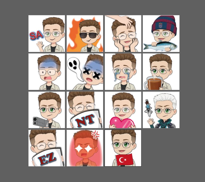 15 li Emote seti