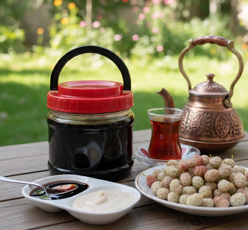 Güneşte Pişirilmiş Dut Pekmezi (900 gr)