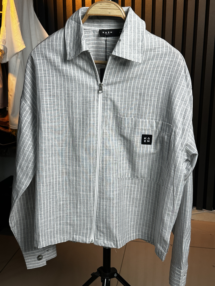 Özel Dikim Crop Kesim Oversize Gömlek Ceket %100 Cotton