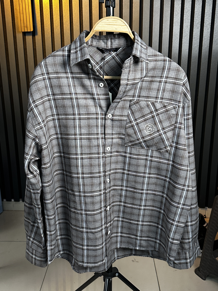 Ekose Oversize Özel Dikim Yazlık Gömlek