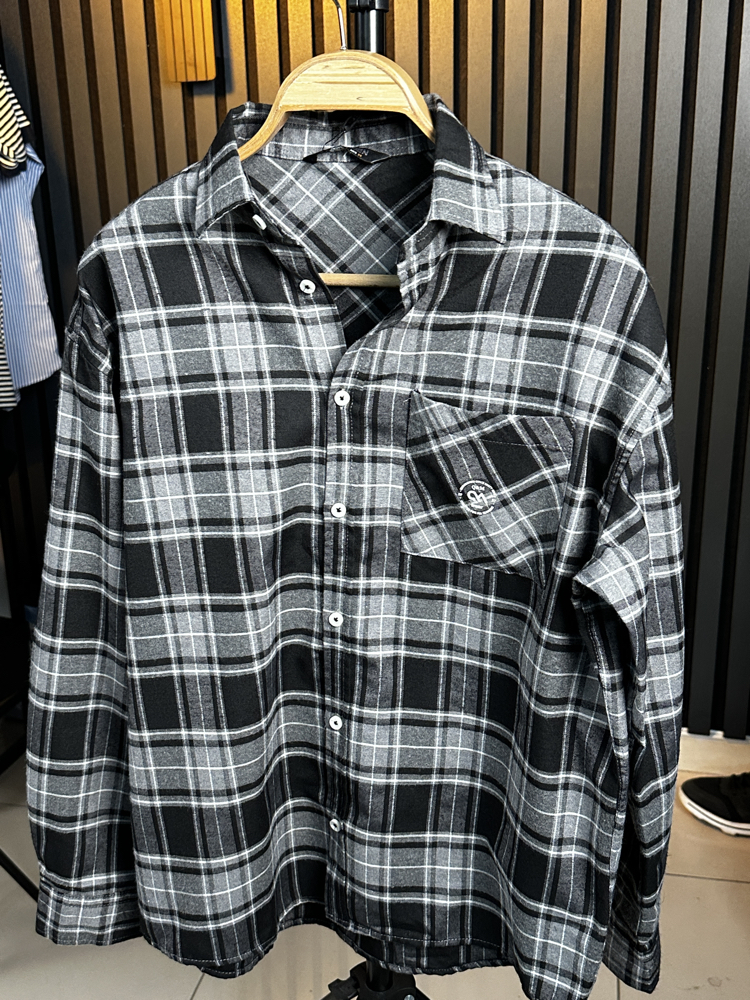 Ekose Oversize Özel Dikim Yazlık Gömlek