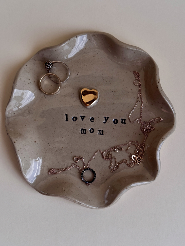 Love you mom jewellery dish