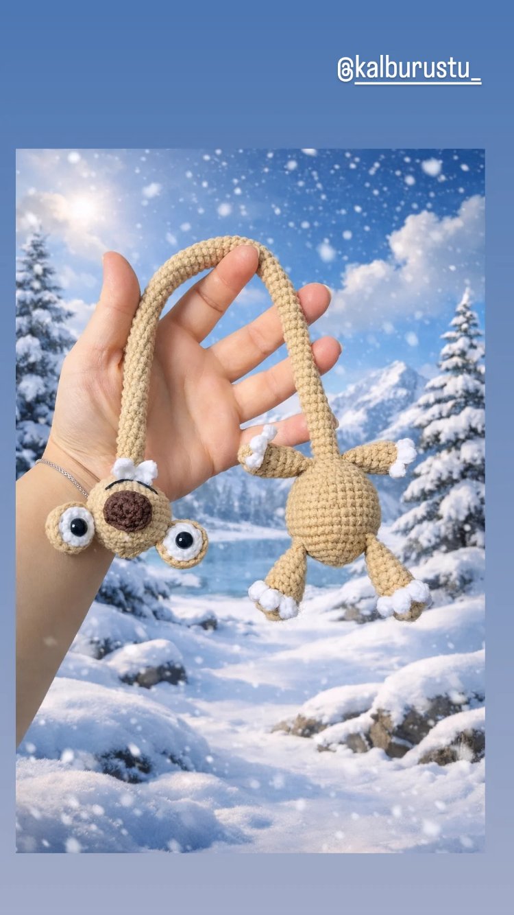 telli amigurumi sid direksiyon süsü uzun boy 20 cm