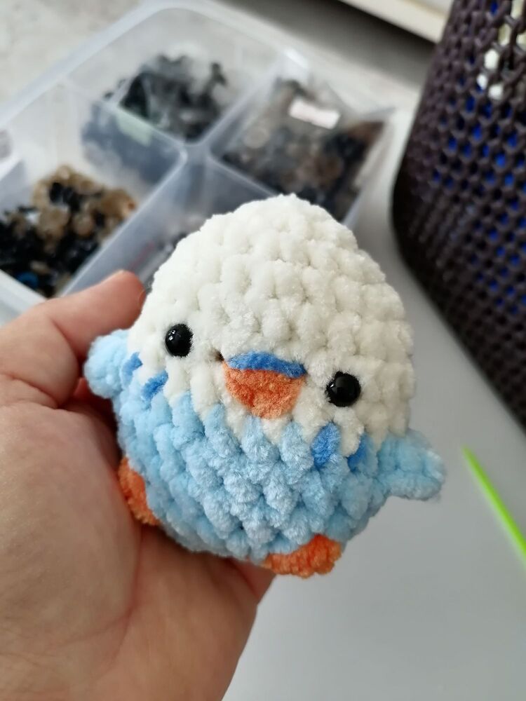 Muhabbet kuşu anahtarlık peluş