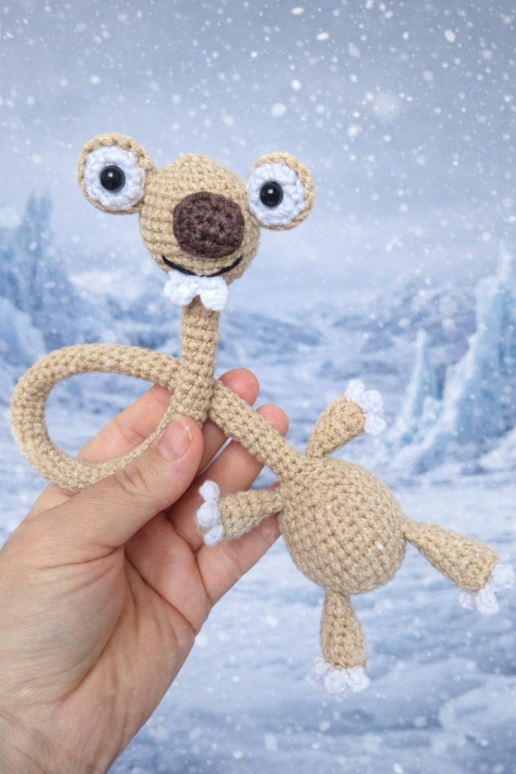 telli amigurumi sid direksiyon süsü uzun boy 20 cm