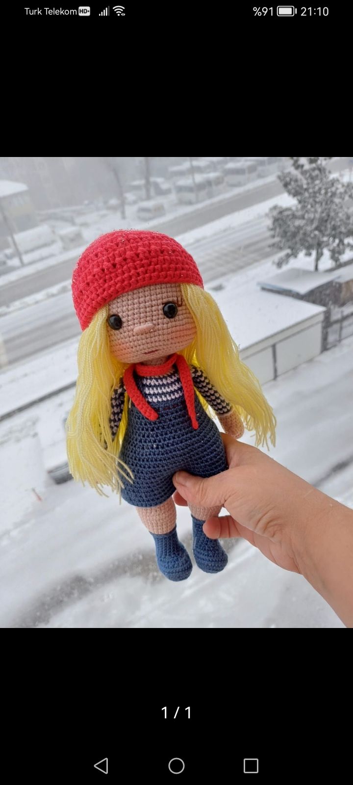 amigurumi kız bebek