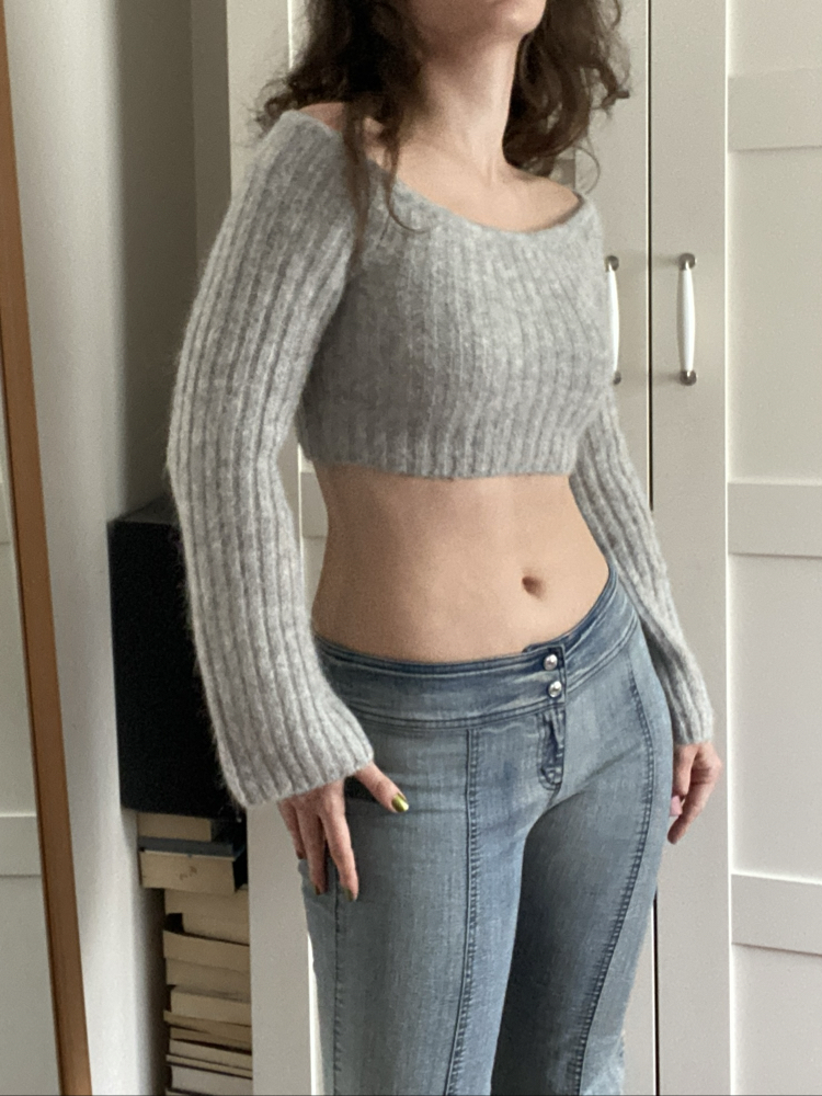 & Other Stories Stockholm Atelier Alpaca Wool Crop Knitwear