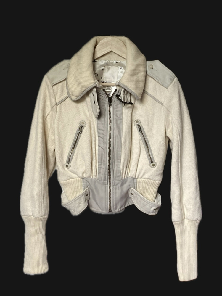 Vintage Diesel Premium Wool & Leather Jacket