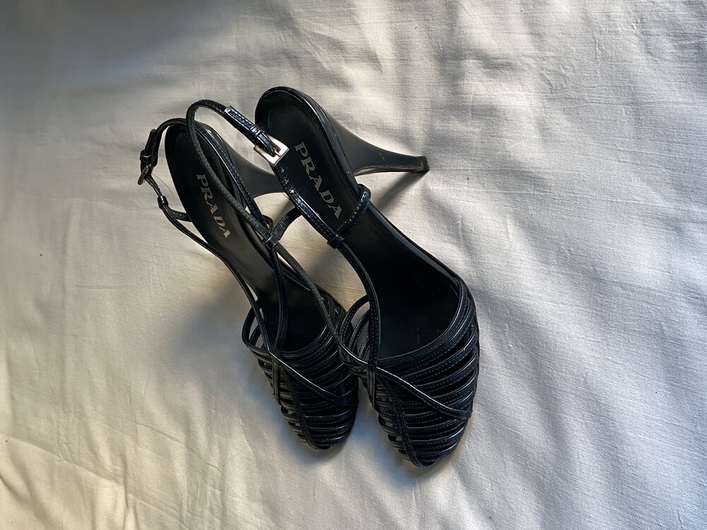 Vintage Prada Leather Heels