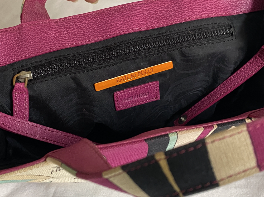 Vintage Emilio Pucci Canvas Handbag