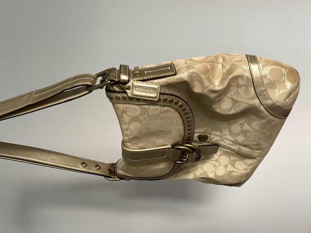 Vintage Coach Gold Shimmery Bag