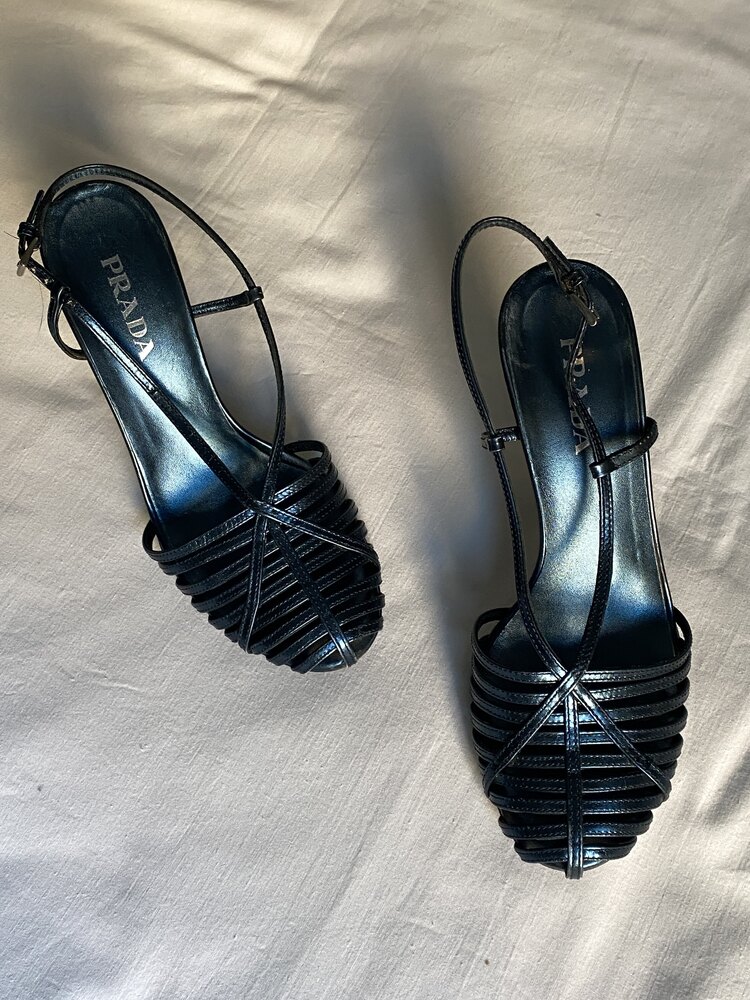 Vintage Prada Leather Heels