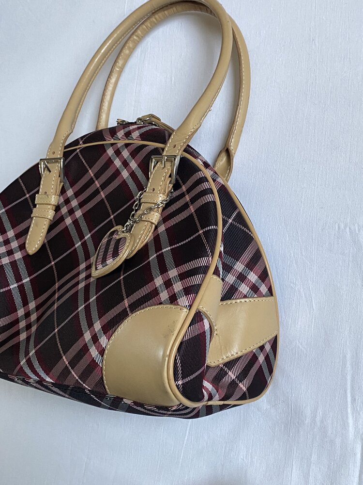 Vintage Burberry Blue Label Heart Charm Bag