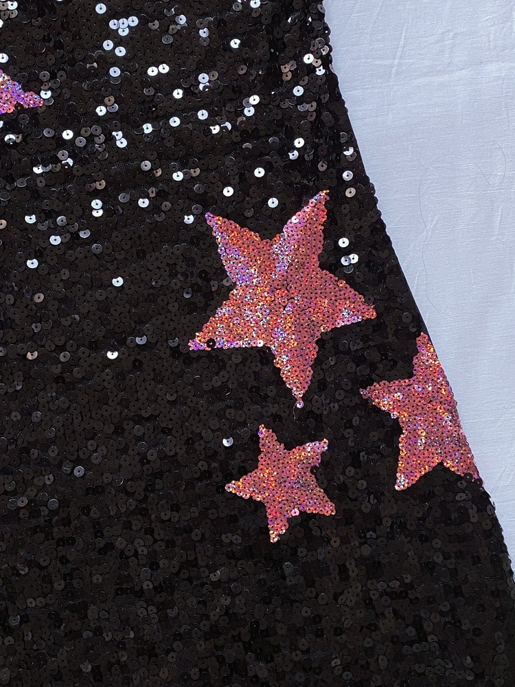 Vintage Star Sequin Mini Dress