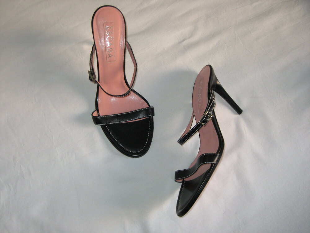 Vintage Escada Heart Leather Heels