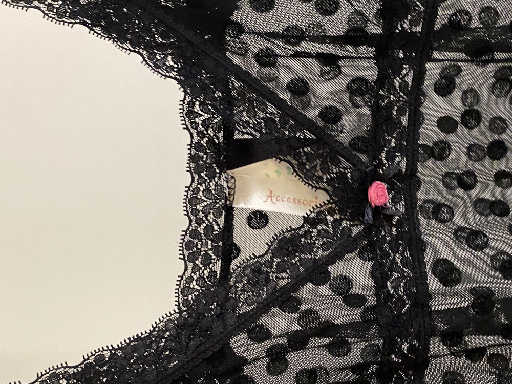 Vintage Polka Dot Transparent Top